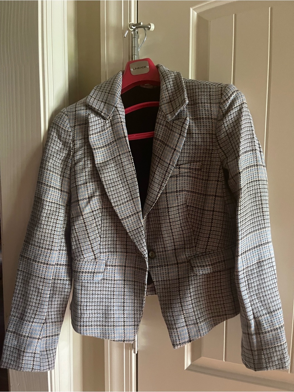 Free People Blazer Jacket in Gray and Black